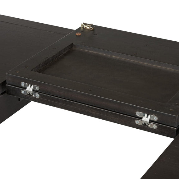 Harper Extension Dining Table - Black Mango