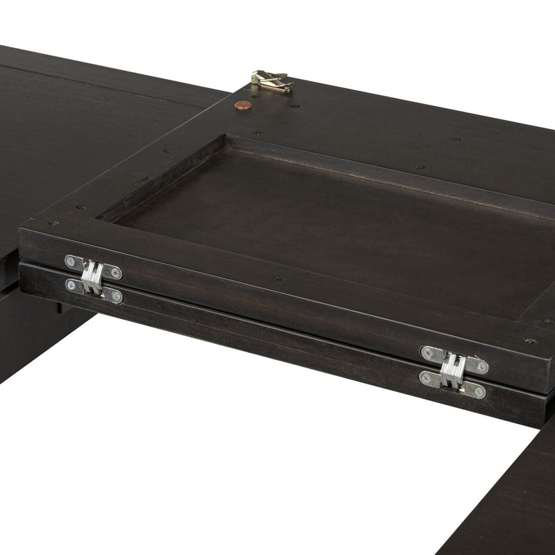 Harper Extension Dining Table - Black Mango