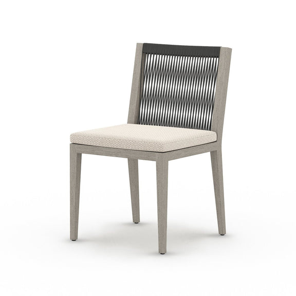 Sherwood Outdoor Dining Chair, Weathered Grey - Faye Sand