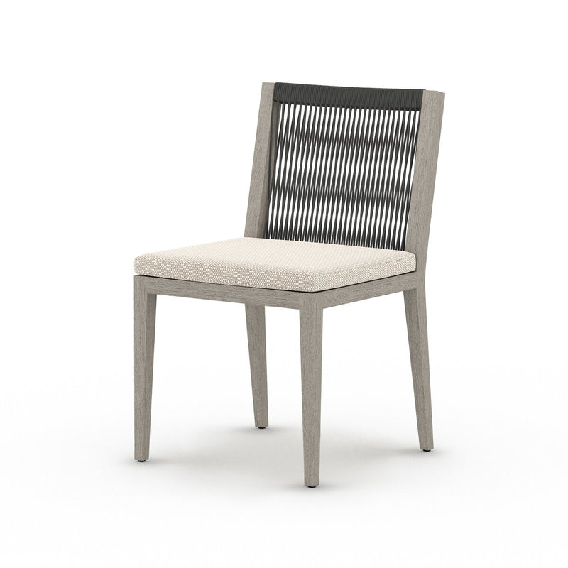 Sherwood Outdoor Dining Chair, Weathered Grey - Faye Sand