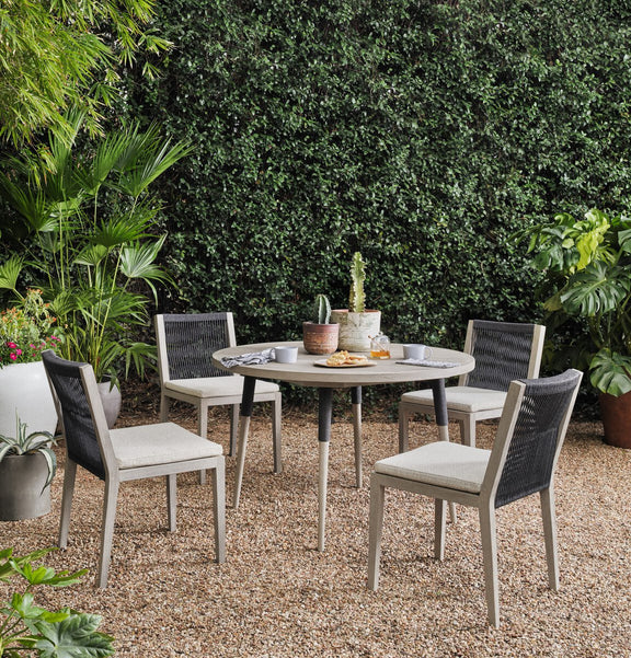 Sherwood Outdoor Dining Chair, Weathered Grey - Faye Sand