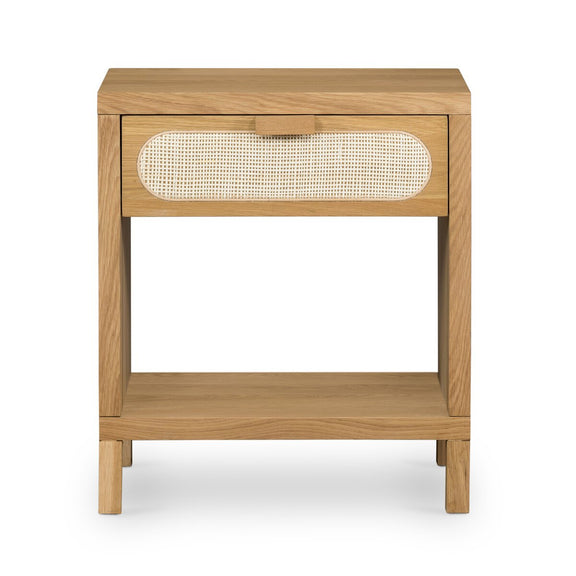 Allegra Nightstand - Honey Oak Veneer