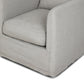 Dade Outdoor Slipcover Swivel Chair - Venao Grey