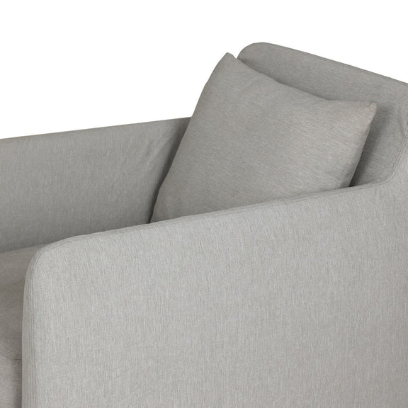Dade Outdoor Slipcover Swivel Chair - Venao Grey