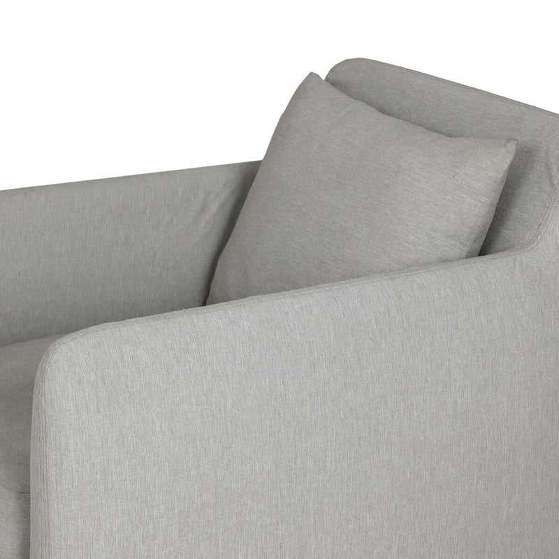 Dade Outdoor Slipcover Swivel Chair - Venao Grey