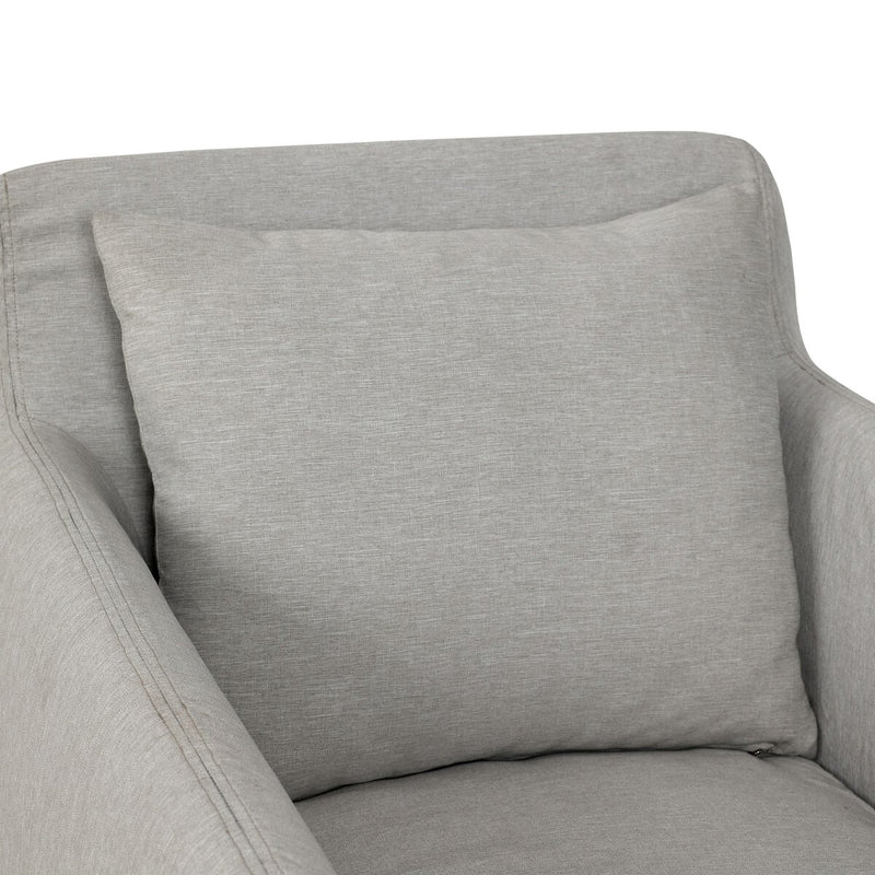Dade Outdoor Slipcover Swivel Chair - Venao Grey