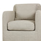 Dade Outdoor Slipcover Swivel Chair - Faye Sand