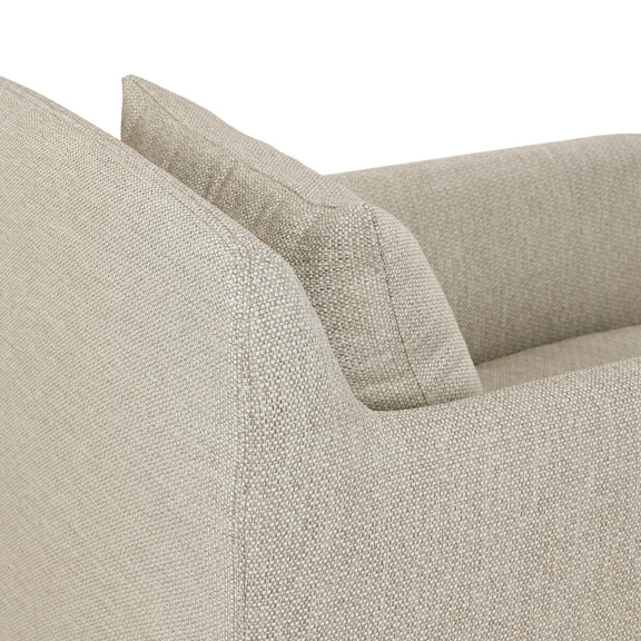 Dade Outdoor Slipcover Swivel Chair - Faye Sand