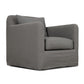 Dade Outdoor Slipcover Swivel Chair - Venao Charcoal