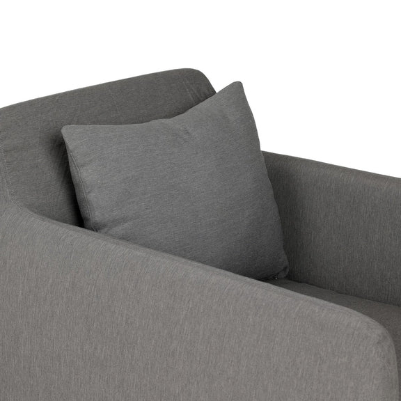 Dade Outdoor Slipcover Swivel Chair - Venao Charcoal