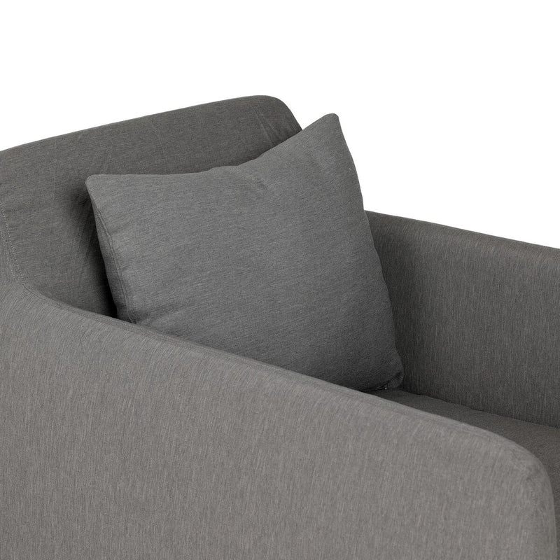 Dade Outdoor Slipcover Swivel Chair - Venao Charcoal
