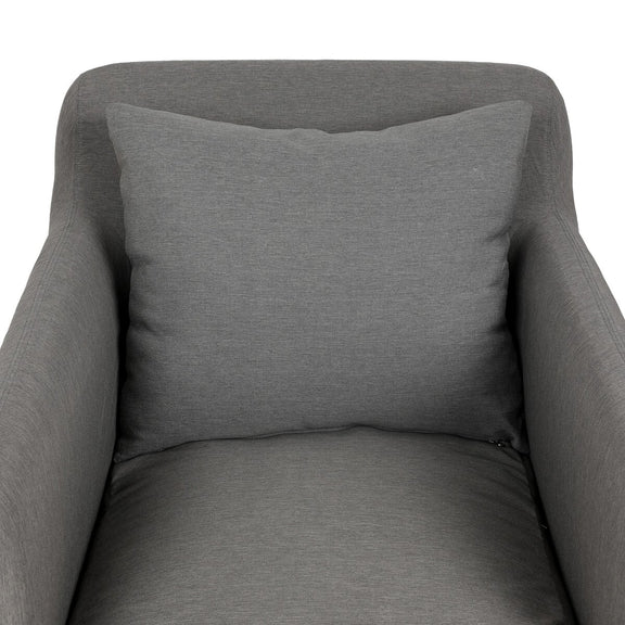 Dade Outdoor Slipcover Swivel Chair - Venao Charcoal