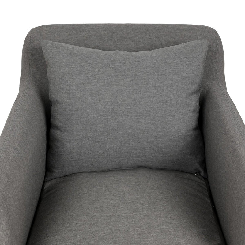 Dade Outdoor Slipcover Swivel Chair - Venao Charcoal