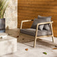 Numa Outdoor Chair - Washed Brown - Charcoal