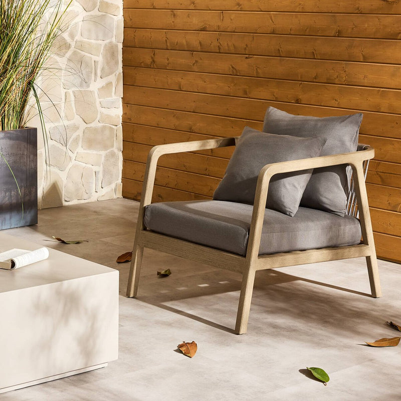 Numa Outdoor Chair - Washed Brown - Charcoal