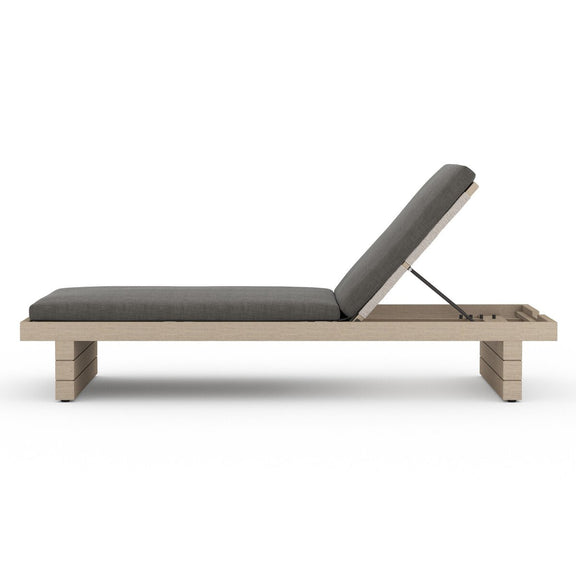 Leroy Outdoor Chaise - Washed Brown - Charcoal