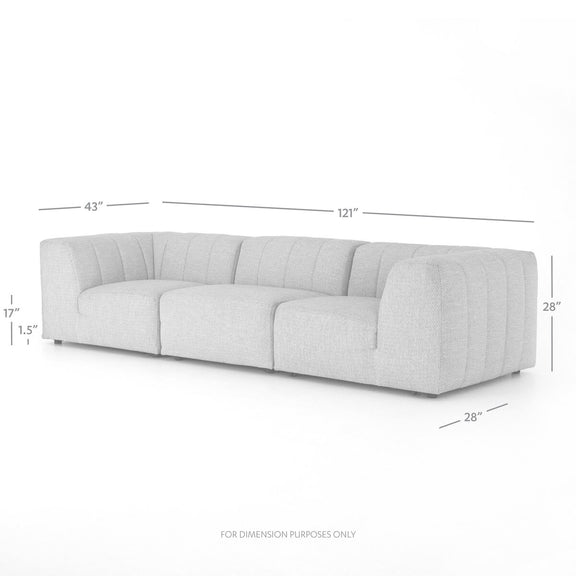 Gwen Outdoor 3-Piece Sectional Sofa - Faye Sand