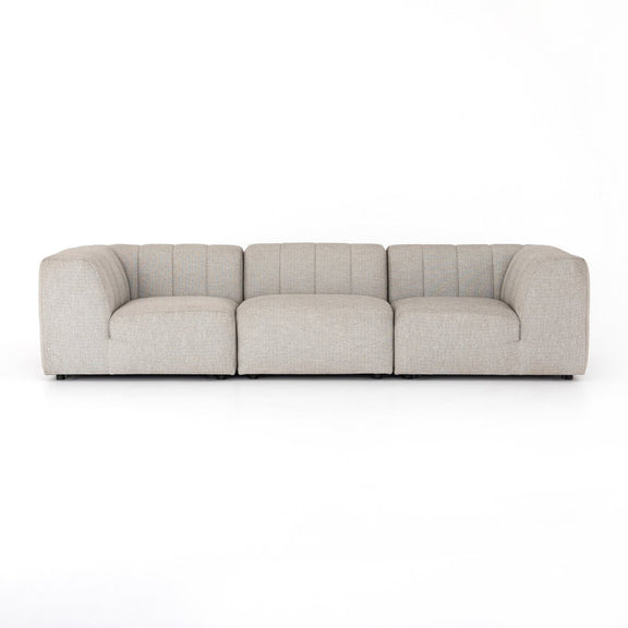 Gwen Outdoor 3-Piece Sectional Sofa - Faye Ash