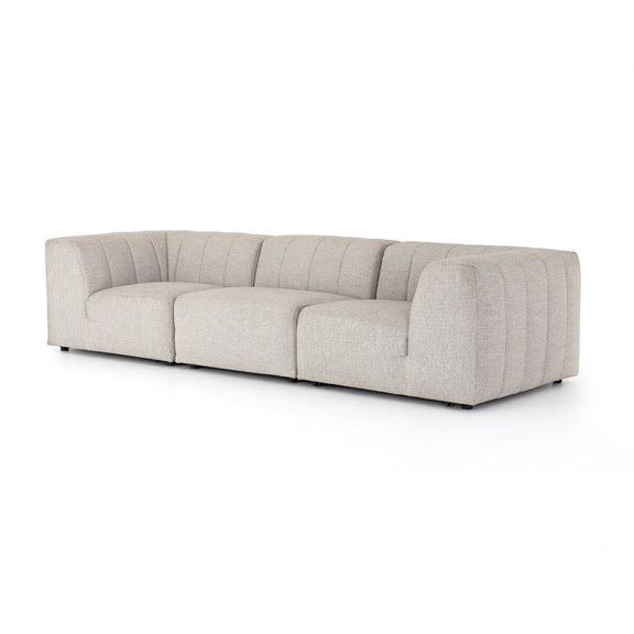 Gwen Outdoor 3-Piece Sectional Sofa - Faye Ash