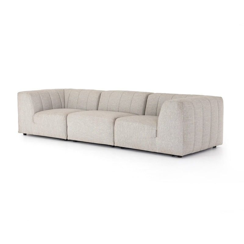 Gwen Outdoor 3-Piece Sectional Sofa - Faye Ash