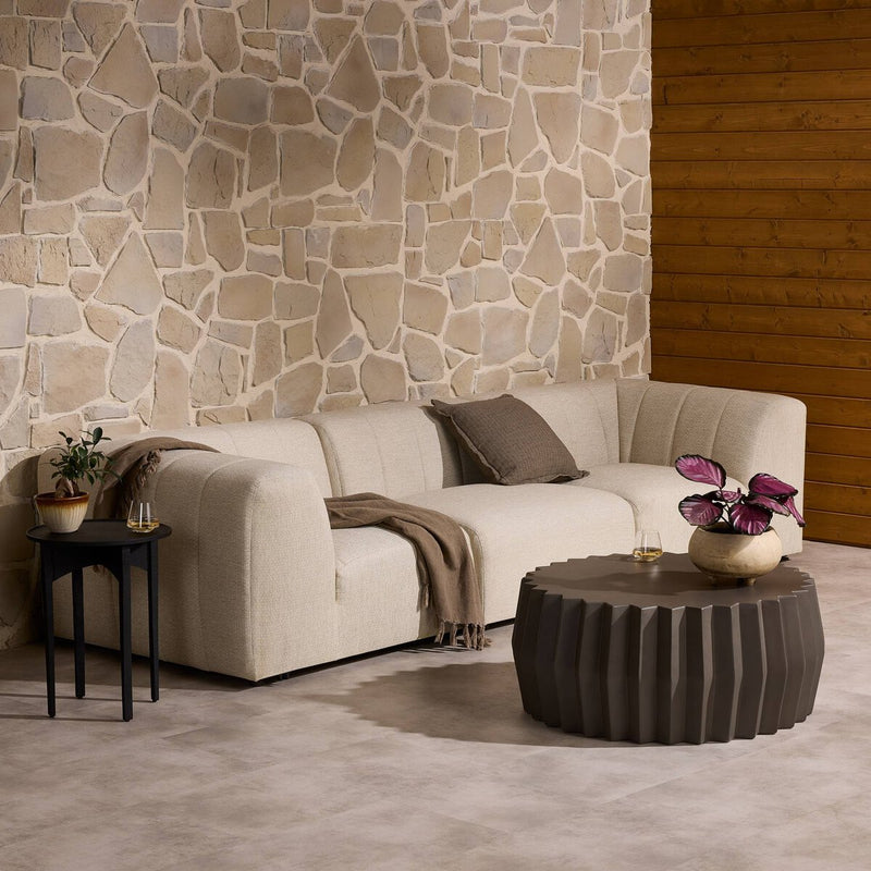 Gwen Outdoor 3-Piece Sectional Sofa - Faye Sand