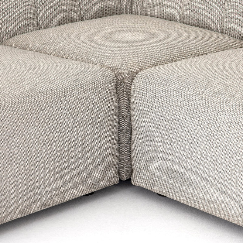 Gwen Outdoor 4-Piece Sectional - Faye Ash