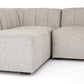 Gwen Outdoor 4-Piece Sectional - Faye Ash