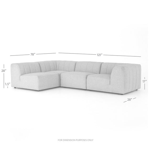 Gwen Outdoor 4-Piece Sectional - Faye Sand