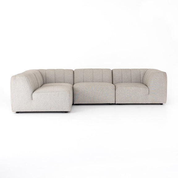 Gwen Outdoor 4-Piece Sectional - Faye Ash