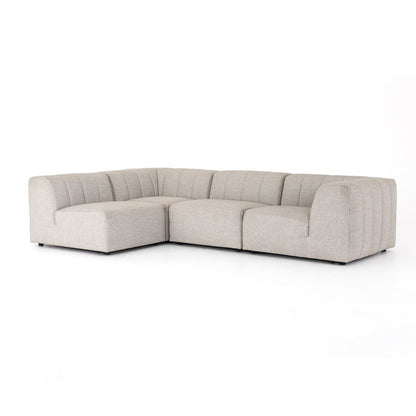 Gwen Outdoor 4-Piece Sectional - Faye Ash