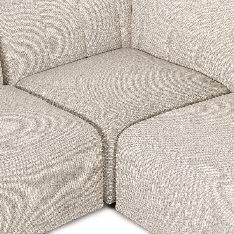 Gwen Outdoor 4-Piece Sectional - Faye Sand