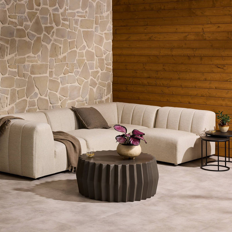 Gwen Outdoor 4-Piece Sectional - Faye Sand