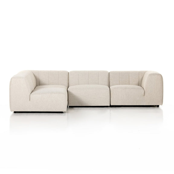 Gwen Outdoor 4-Piece Sectional - Faye Sand