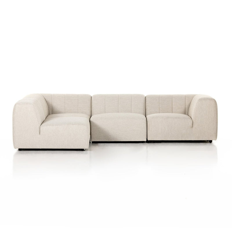 Gwen Outdoor 4-Piece Sectional - Faye Sand
