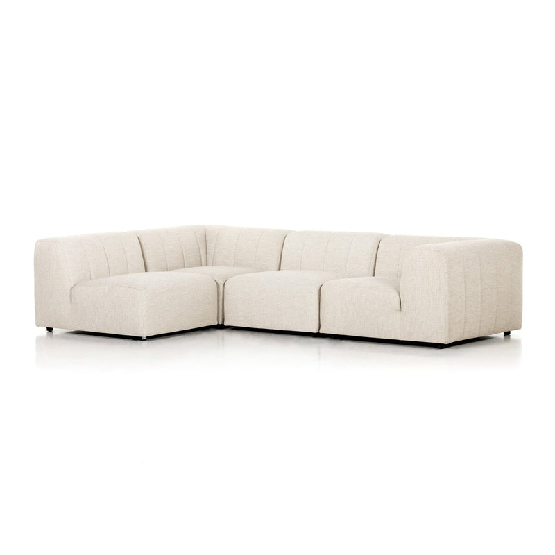 Gwen Outdoor 4-Piece Sectional - Faye Sand