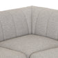 Gwen Outdoor 5-Piece Sectional - Faye Ash
