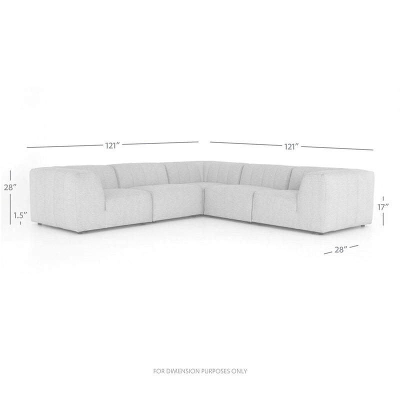 Gwen Outdoor 5-Piece Sectional - Faye Sand
