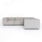 Gwen Outdoor 5-Piece Sectional - Faye Ash