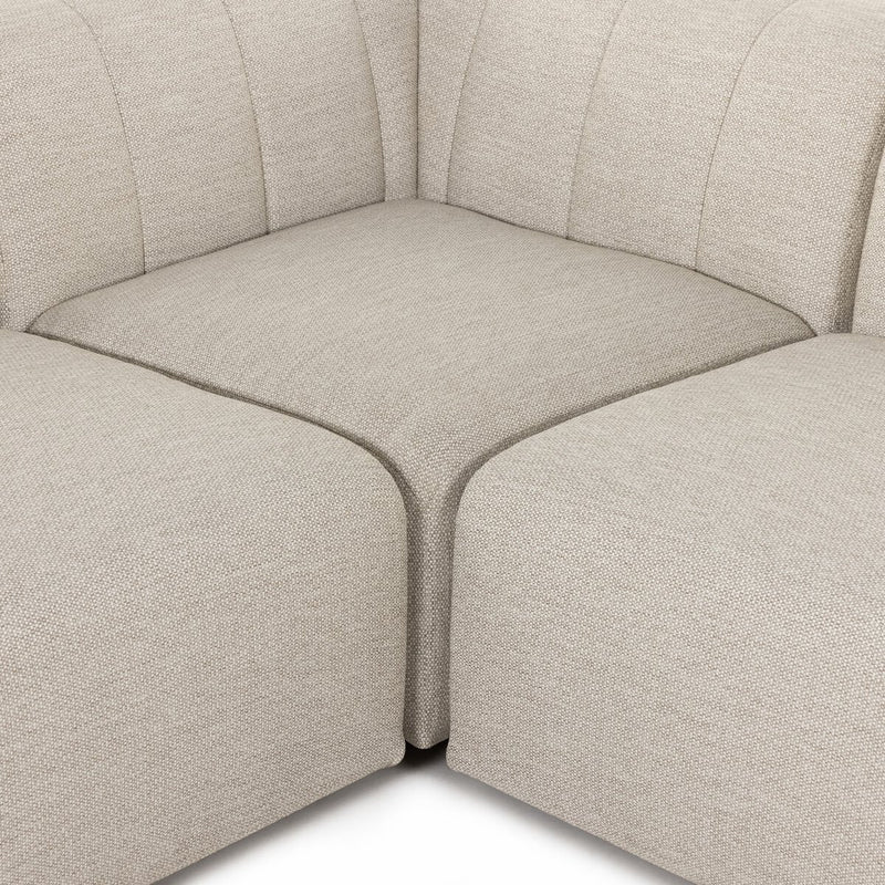 Gwen Outdoor 5-Piece Sectional - Faye Sand