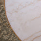 Sargon Dining Table - Honed White Marble