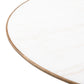 Sargon Dining Table - Honed White Marble