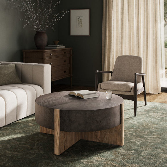 Bingham Coffee Table - Distressed Iron