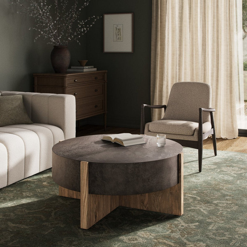 Bingham Coffee Table - Distressed Iron