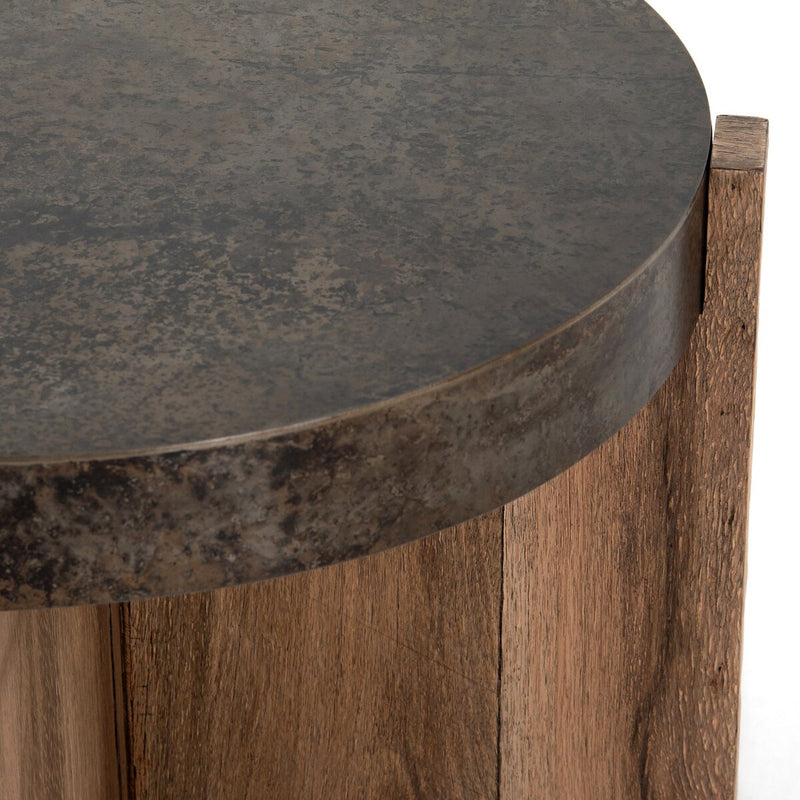 Bingham End Table - Distressed Iron