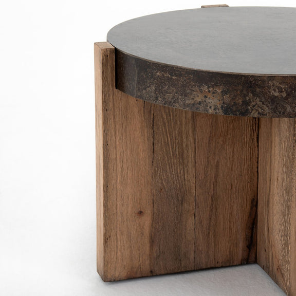 Bingham End Table - Distressed Iron