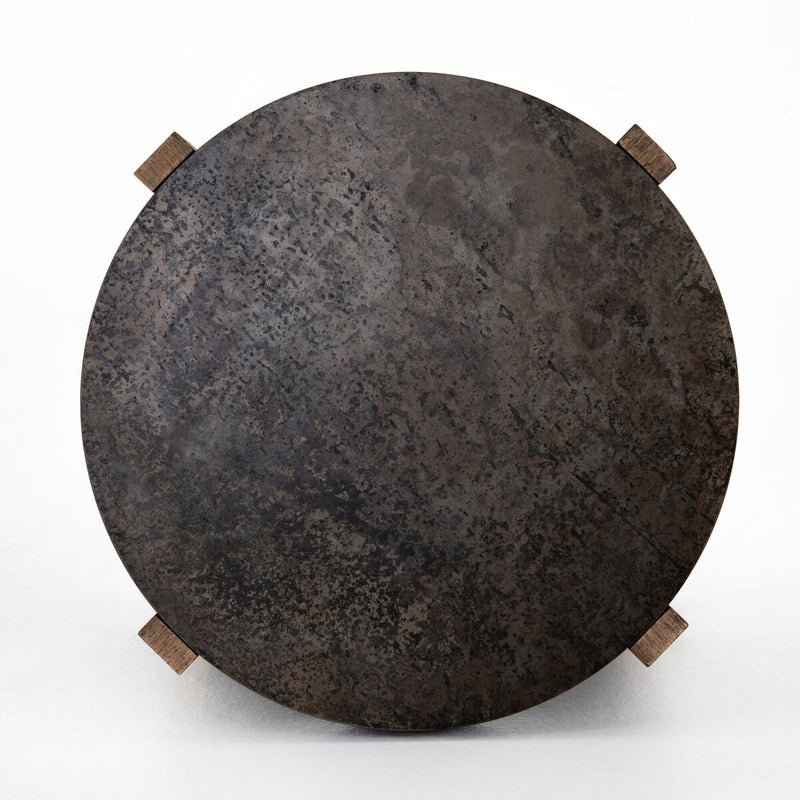 Bingham End Table - Distressed Iron