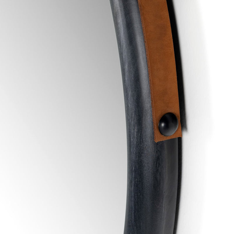 Des Mirror - Black Wash Poplar