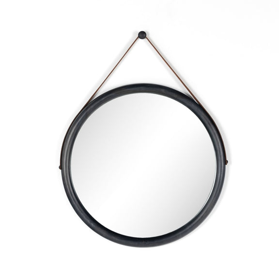 Des Mirror - Black Wash Poplar