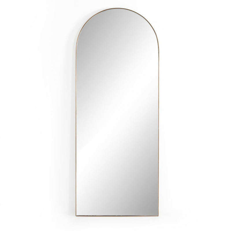 Georgina Floor Mirror - Polished Brass