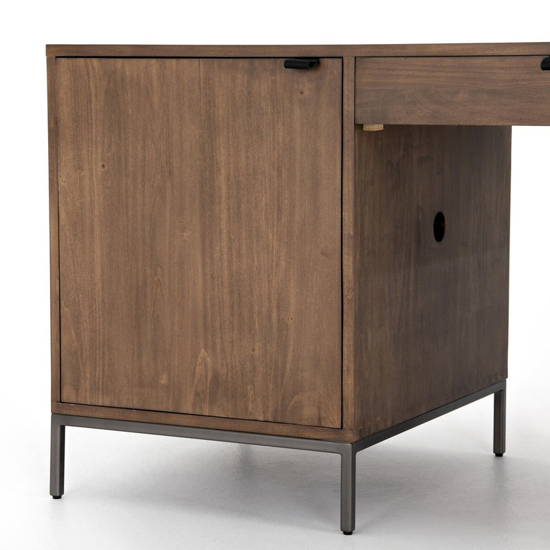 Trey Executive Desk - Auburn Poplar